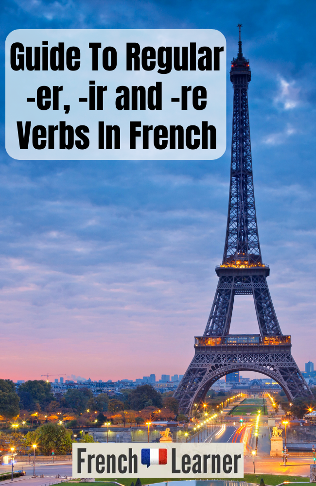 Regular French verb guide
