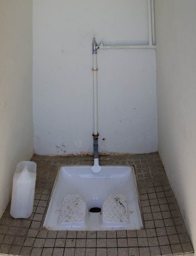 "toilette à la turque" found in France