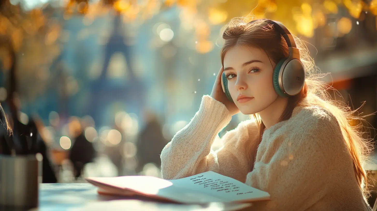 Learn French with 20 timeless songs — full lyrics, English translations, and grammar tips from FrenchLearner.