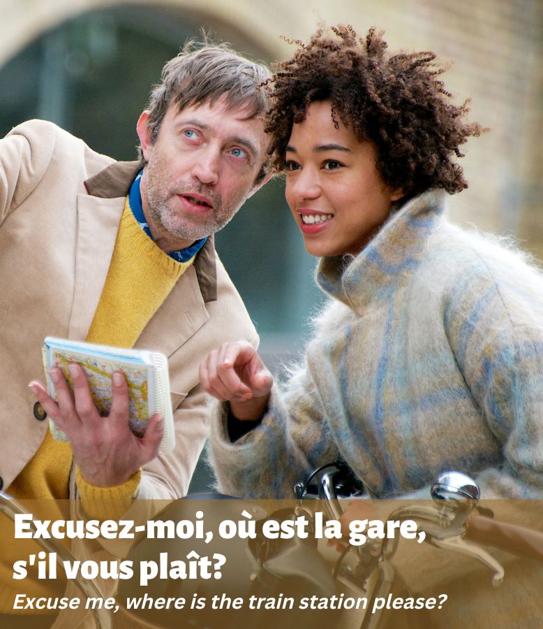 Example of "excuse me" in French