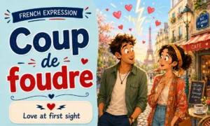 Coup de foudre – Love at first sight – French expression