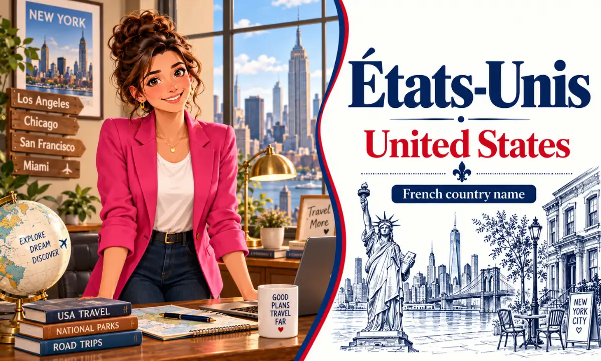 &Eacute;tats-Unis &ndash; United States &ndash; French country name