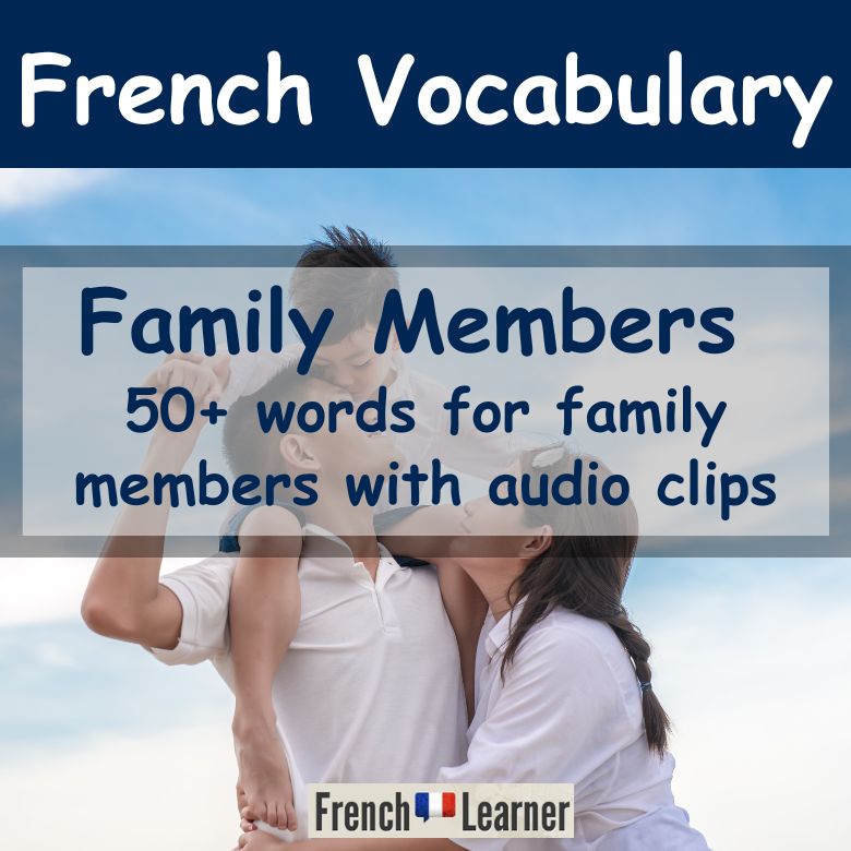 French family vocabulary