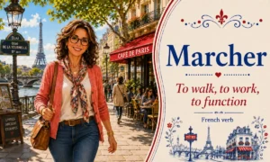 Marcher – To walk, to work, to function – French Verb – French Word of the Day