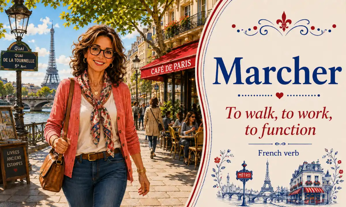 Marcher – To walk, to work, to function – French Verb – French Word of the Day
