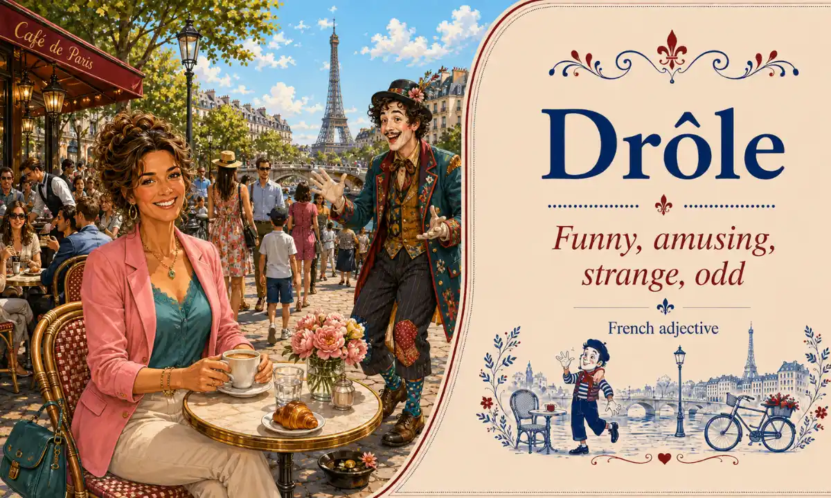 Dr&ocirc;le &ndash; Funny, amusing, strange, odd &ndash; French adjective &ndash; French Word of the Day