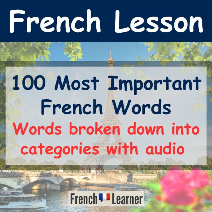 100+ Most Important French Words For Fluency (With Audio)