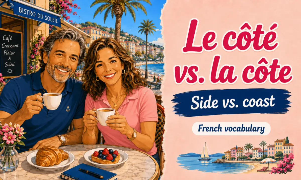 Le c&ocirc;t&eacute; vs. la c&ocirc;te &ndash; Side vs. coast &ndash; French Vocabulary &ndash; French Word of the Day