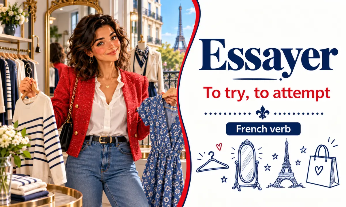 Essayer &ndash; To try, to attempt &ndash; French verb
