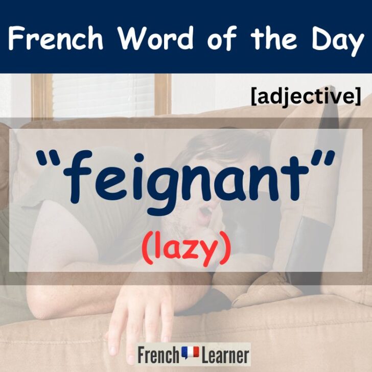 Feignant Meaning & Translation – Lazy in French