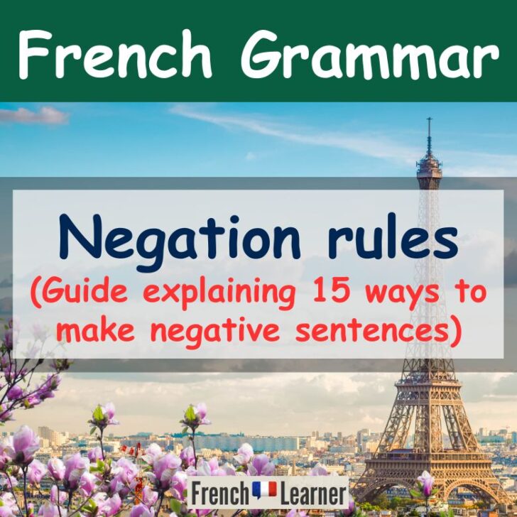 15 French Negation Rules – How To Make Negative Sentences
