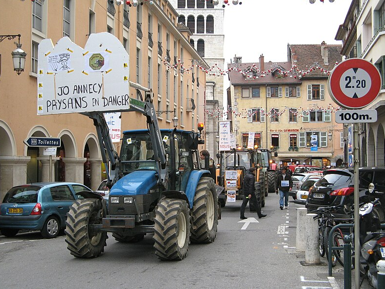 French Tractor Protests