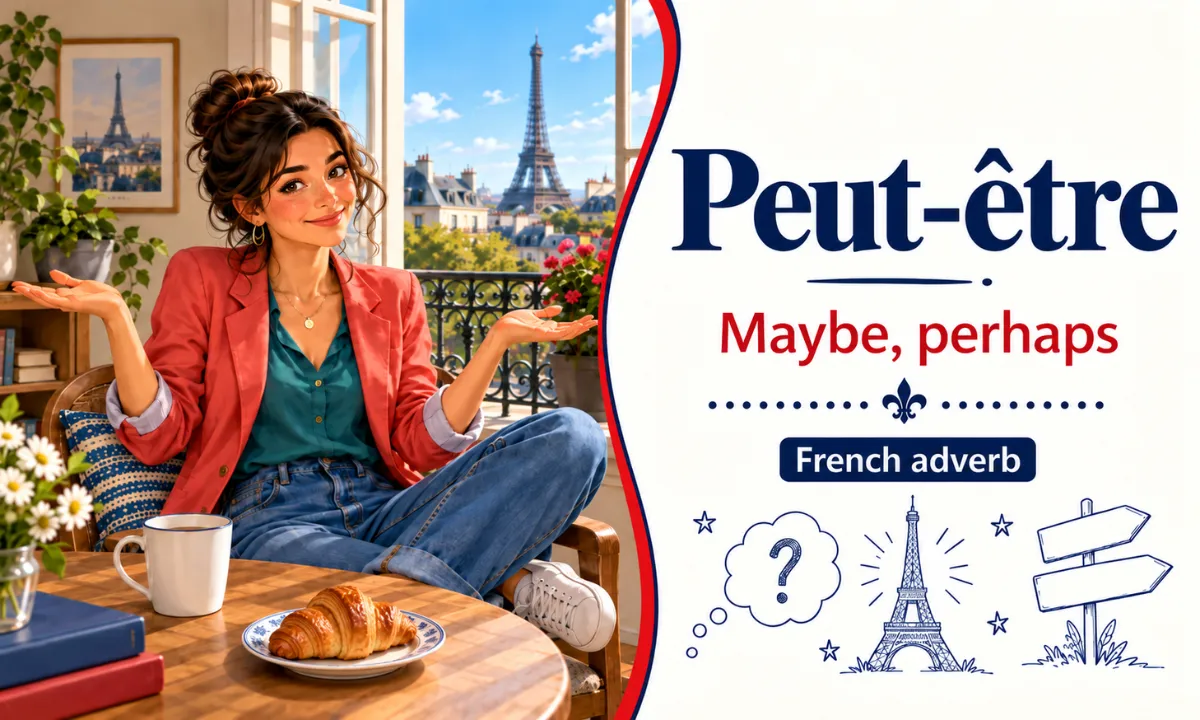 Peut-être – Maybe, perhaps – French adverb