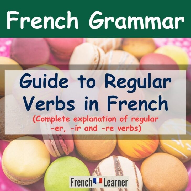 Regular ER, IR & RE French Verb Conjugations