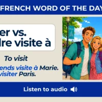 Visiter vs rendre visite &agrave; &ndash; To visit &ndash; French Word of the Day