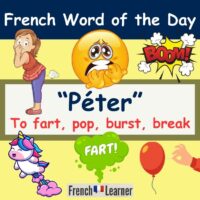 French lesson teaching how to use the verb 