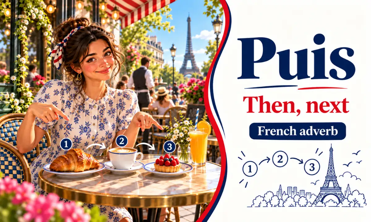 Puis – Then, next – French adverb