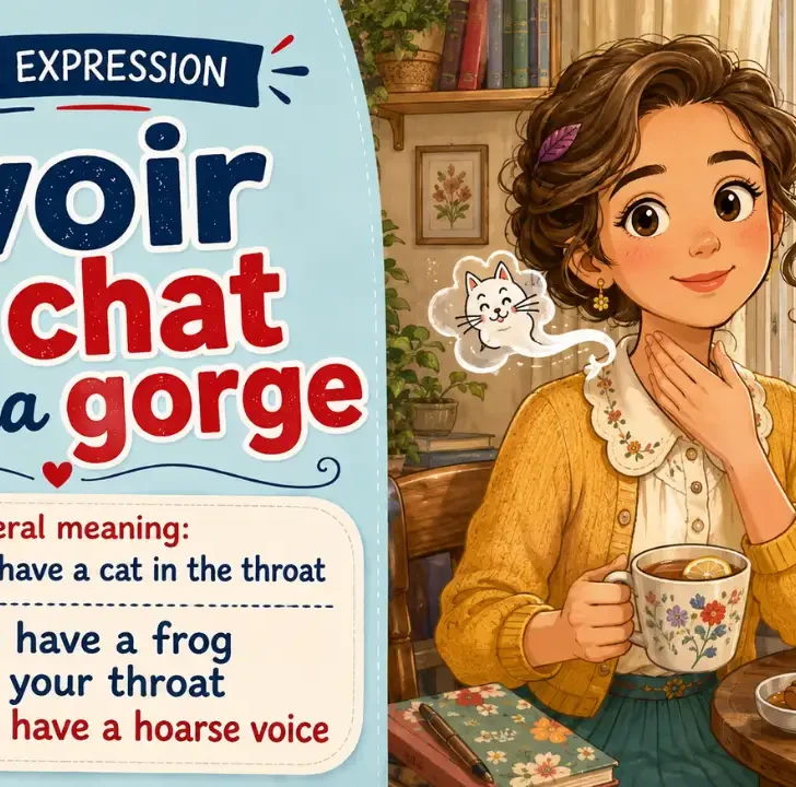 Avoir un chat dans la gorge