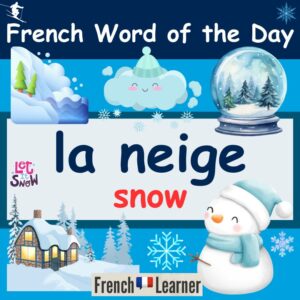 French word of the day: "la neige" (snow)
