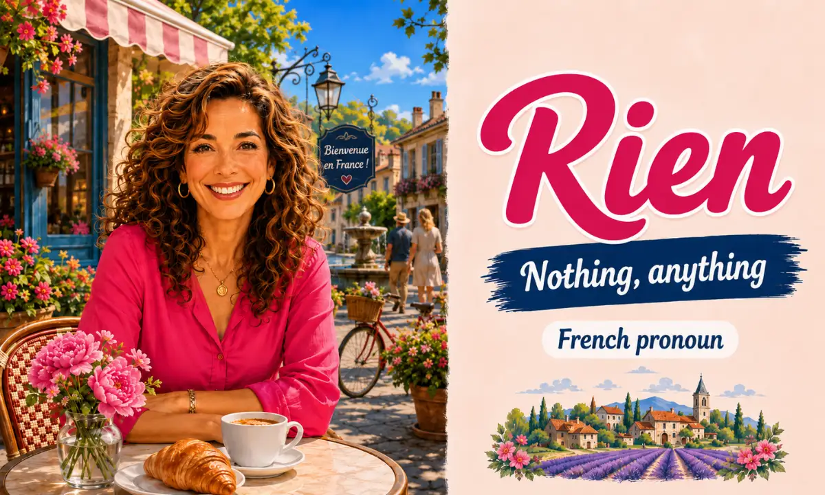 Rien – Nothing, anything – French Pronoun – French Word of the Day