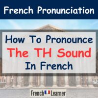 TH sound in French
