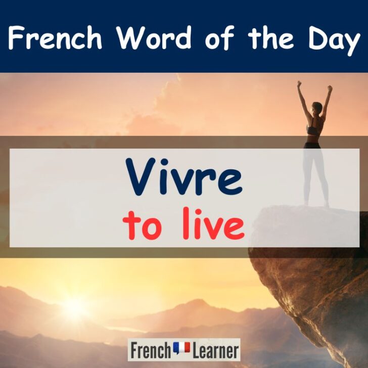 How to use “vivre” (to live, to be alive) in French