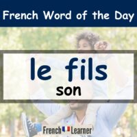 le fils - son in French