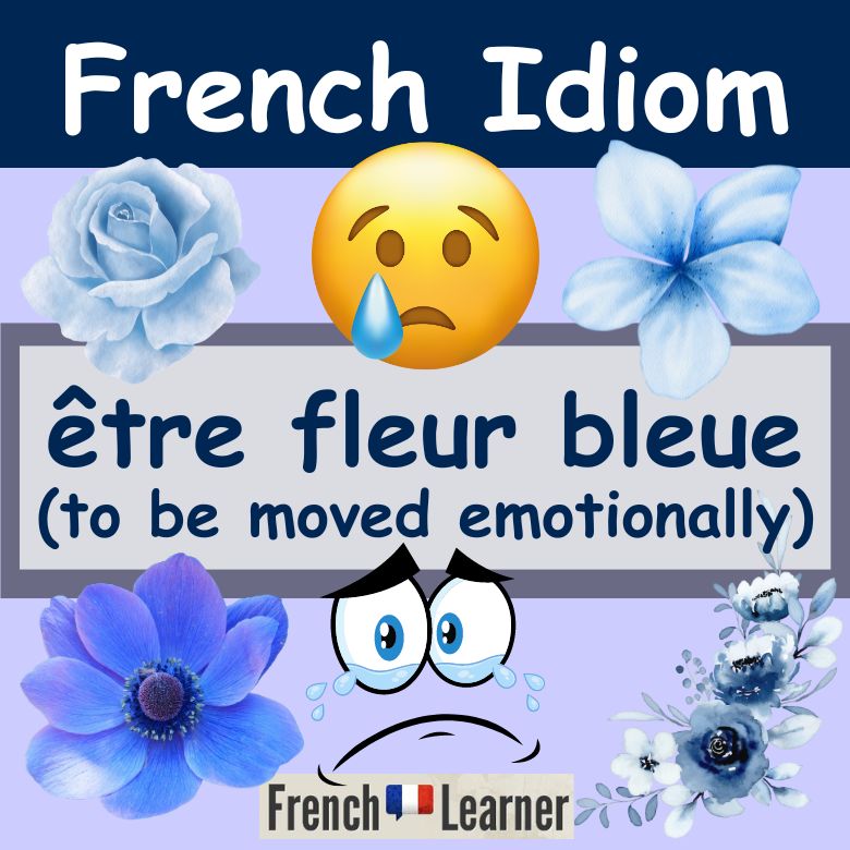 Être Fleur Bleue = to be moved emotionally