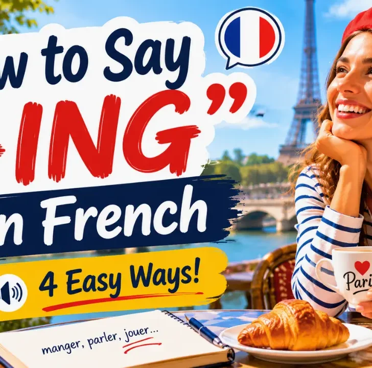 How to Say &ldquo;-ING&rdquo; in French