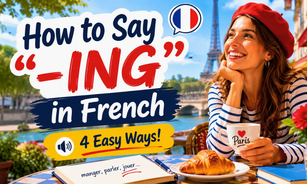 How to Say "-ING" in French &ndash; 4 easy ways