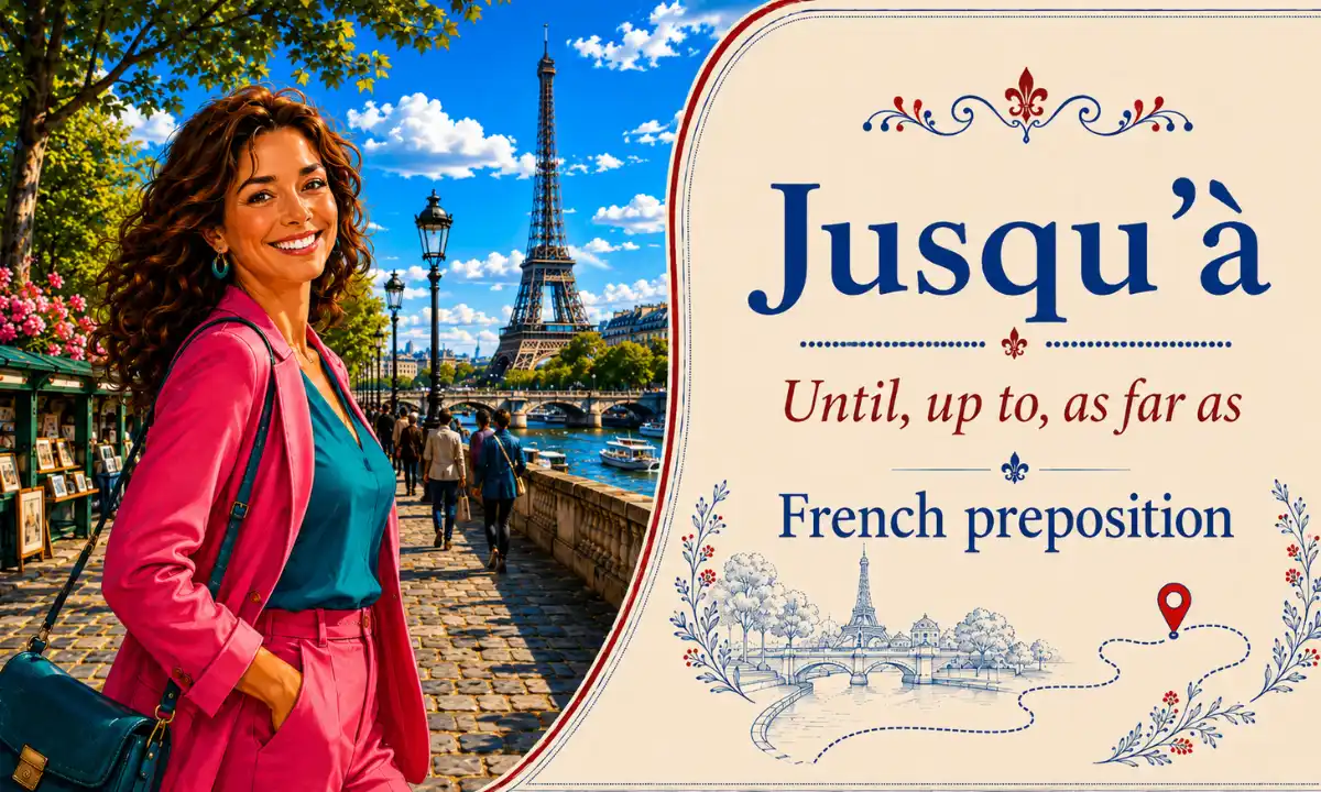 Jusqu'&agrave; &ndash; Until, up to, as far as &ndash; French preposition &ndash; French Word of the Day