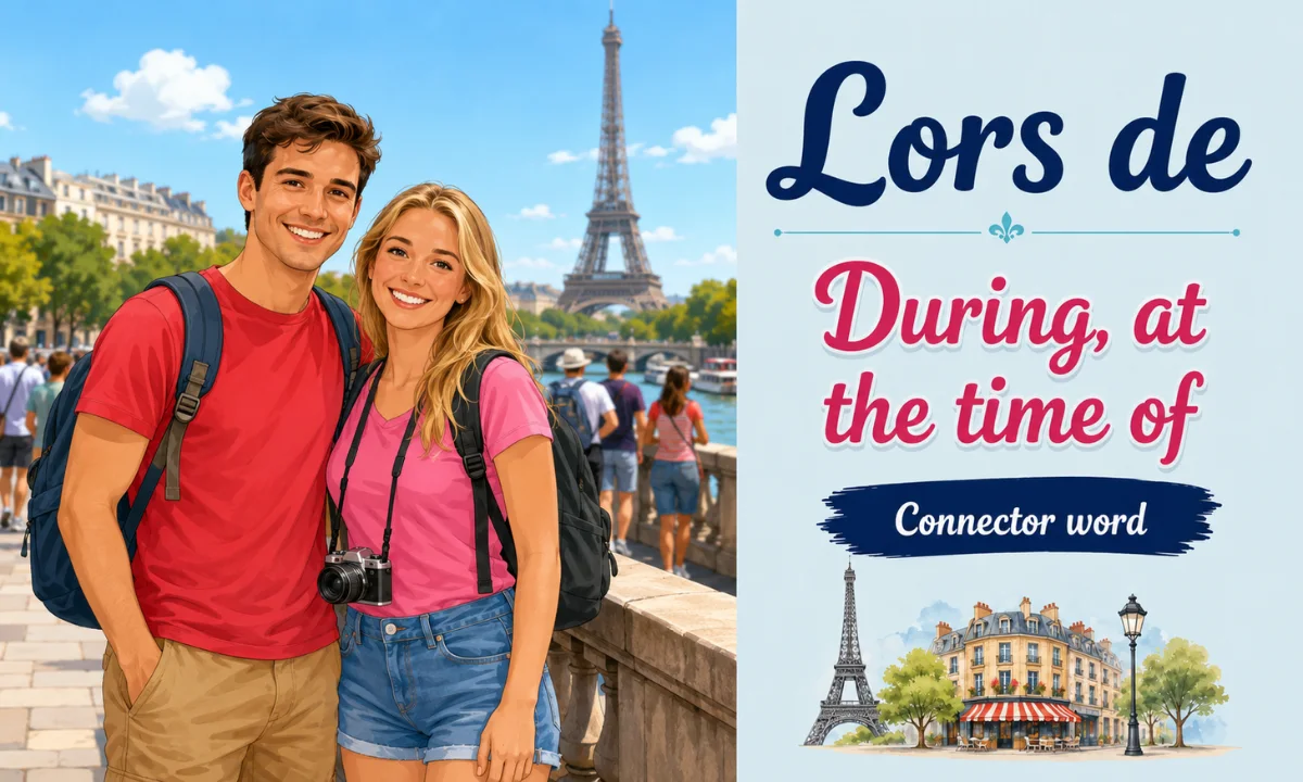 Lors de – During, at the time of – Connector word – French Word of the Day
