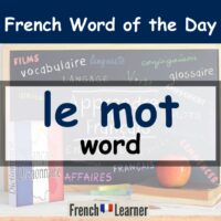 mot - word in French