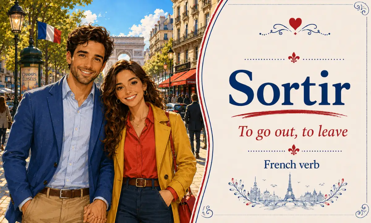 Sortir &ndash; To go out, to leave &ndash; French Verb &ndash; French Word of the Day