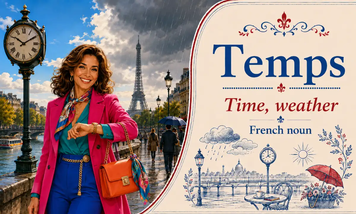 Temps &ndash; Time, weather &ndash; French Noun &ndash; French Word of the Day