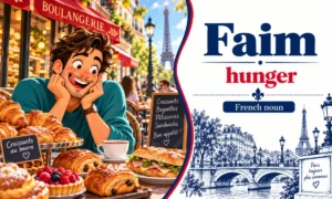 Faim β Hunger β French noun