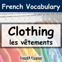 French clothing vocabulary