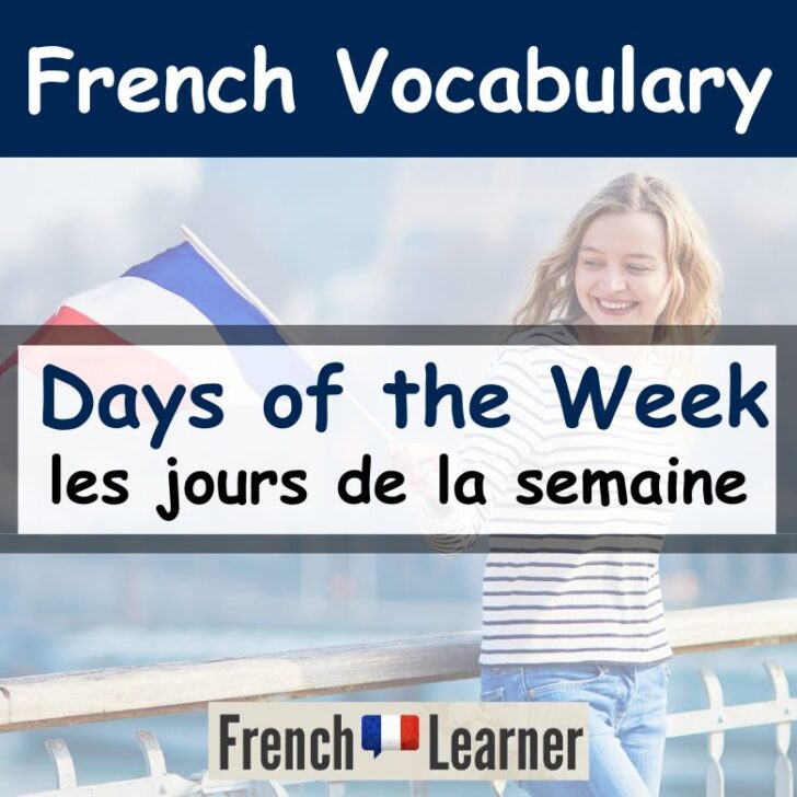 French Days of the Week (with audio pronunciation)