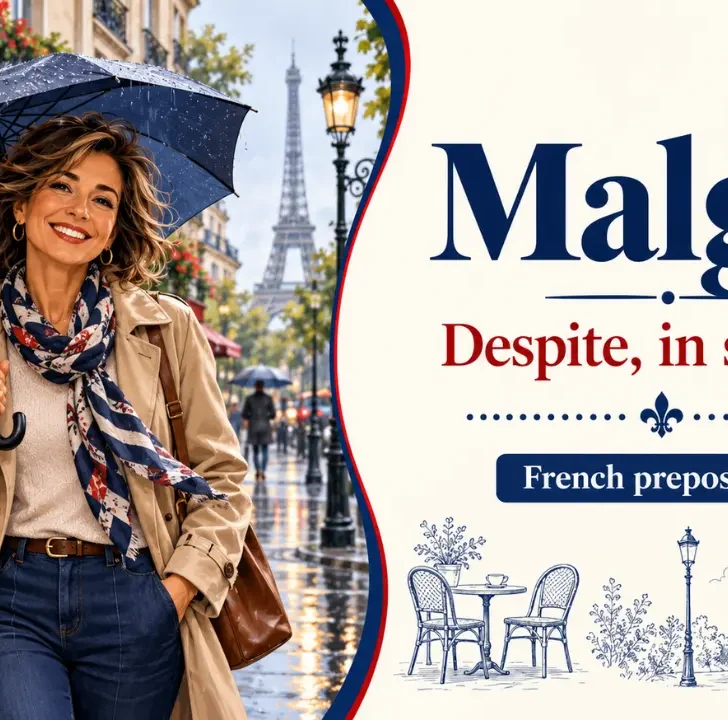 Malgr&eacute; meaning in French, pronunciation & examples