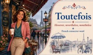 Toutefois – However, nevertheless, nonetheless – French connector word – French Word of the Day