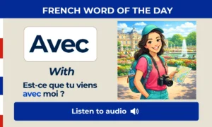 Avec β With β French Word of the Day