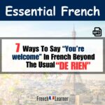 Da Rien French De rien - You're welcome in French | FrenchLearner