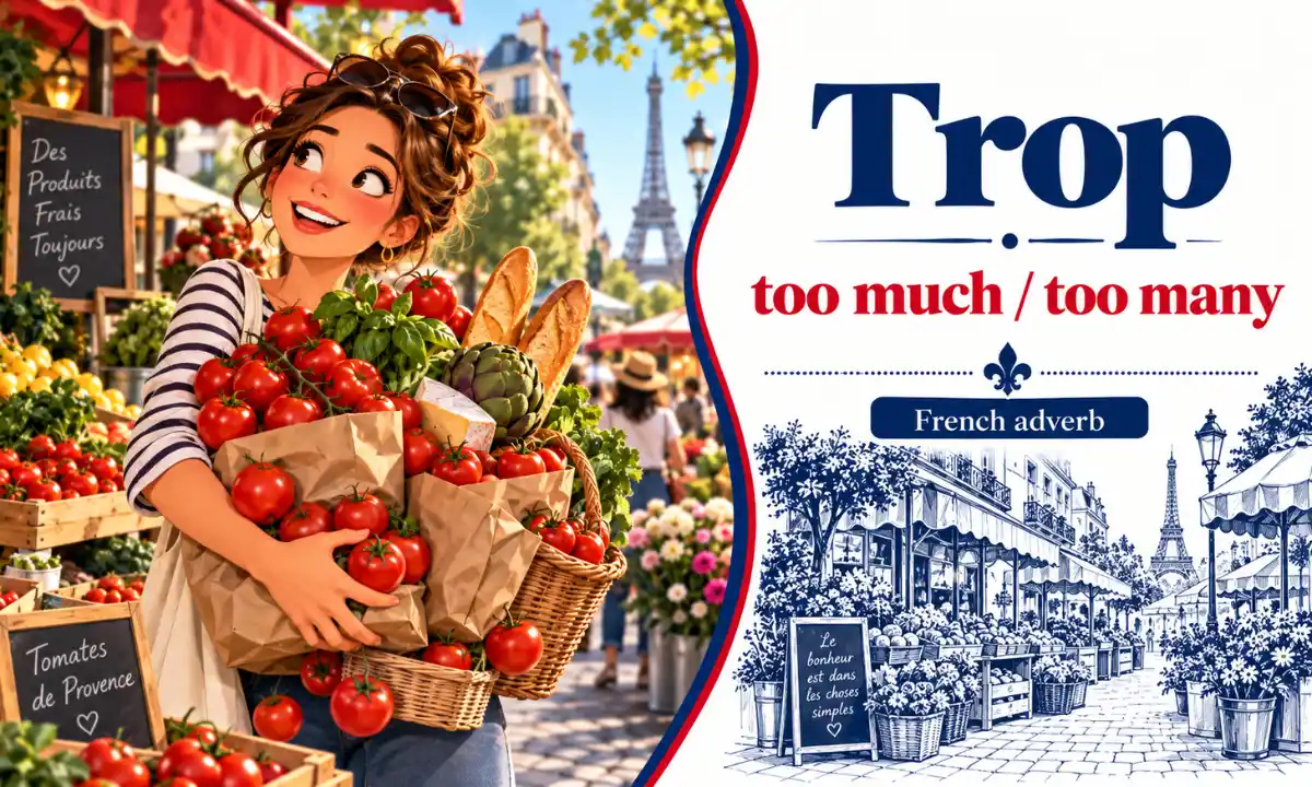 Trop – Too much, too many – French adverb