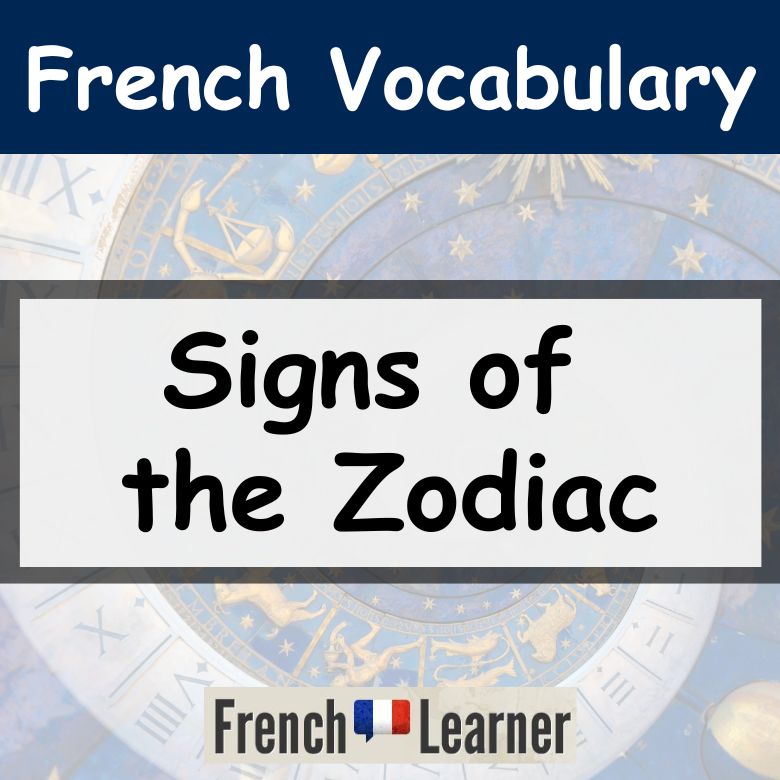 French Signs of the Zodiac