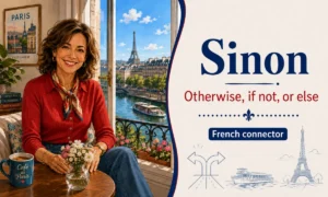 Sinon – Otherwise, if not, or else – French connector