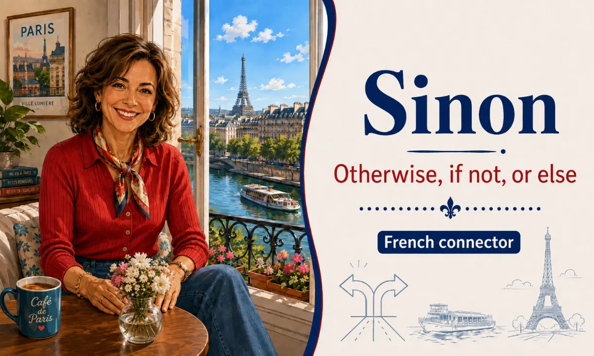 Sinon – Otherwise, if not, or else – French connector