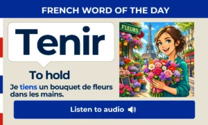 Tenir – To hold – French Word of the Day