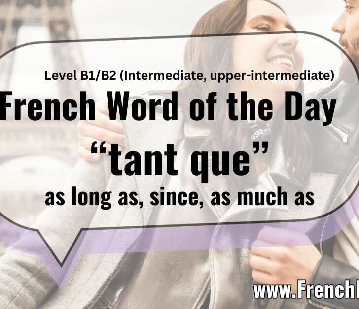 “Tant Que” (As Long As) Explained: Essential French Conjunction