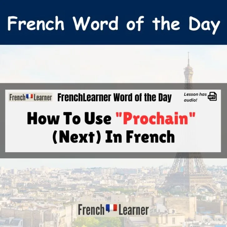 How To Use &ldquo;Prochain&rdquo; (Next) In French