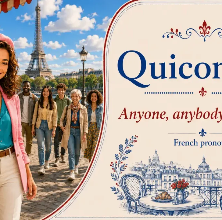 Quiconque — Meaning, pronunciation, examples with native audio